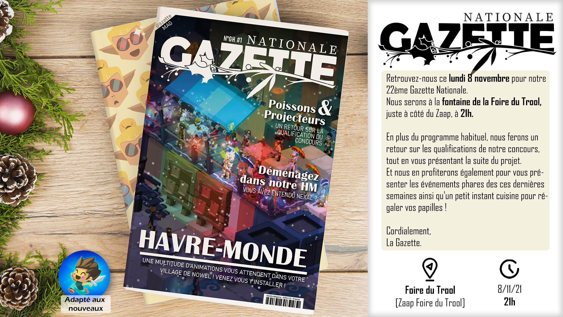 Gazette 22 (~8 Novembre 2021)