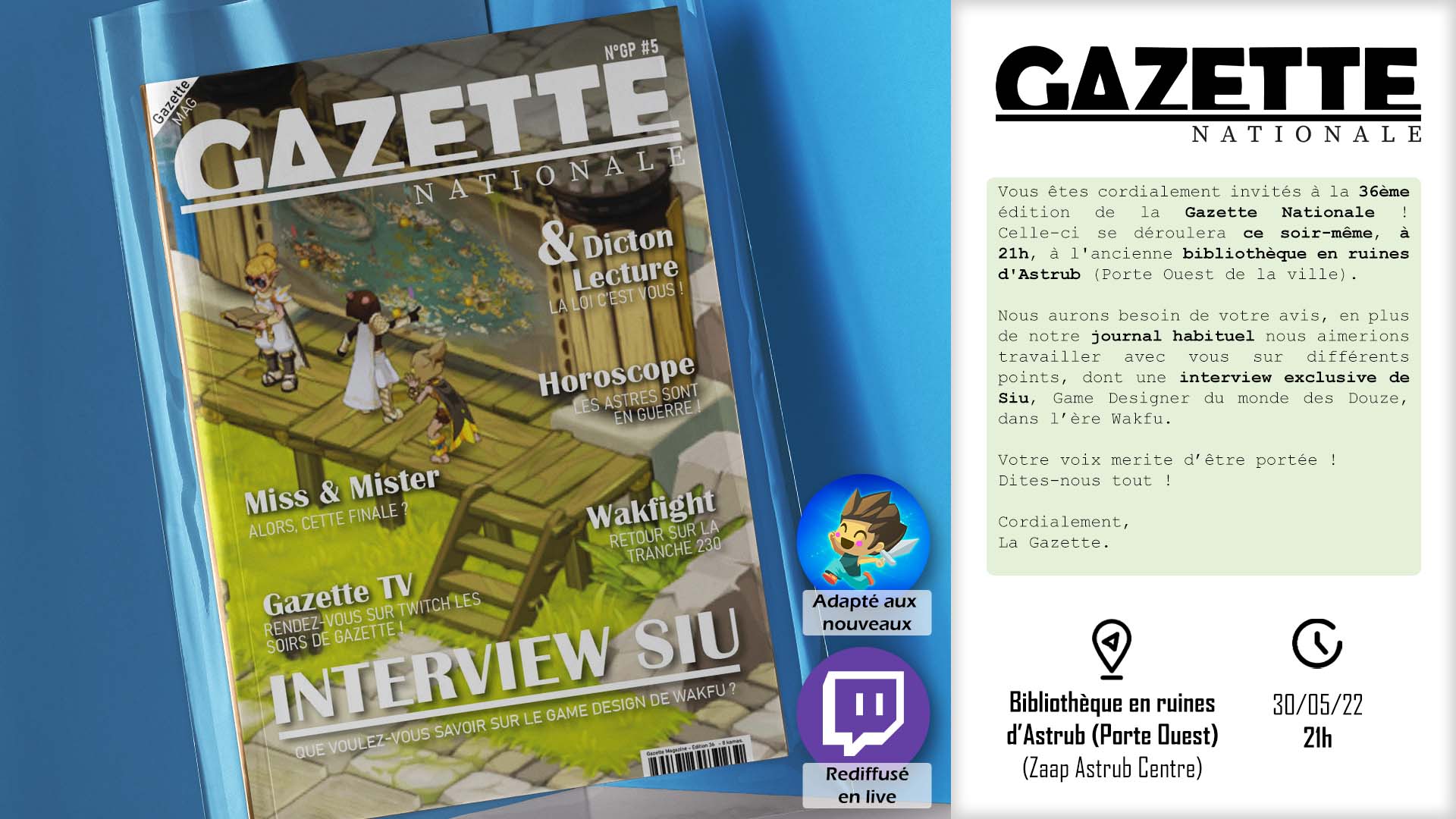 Gazette 35 (~30 Mai 2022)